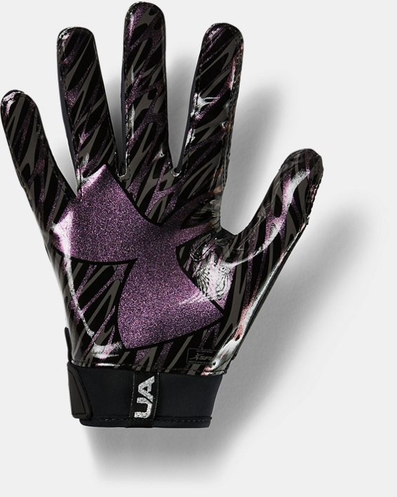 Details about   Under Armour Spotlight Limited Edition Purple Flower Football Gloves Size Large 